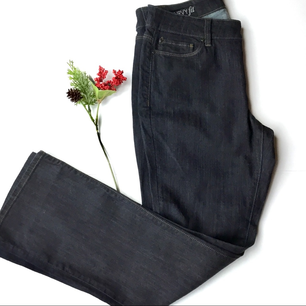 Ann Taylor Curvy Fit 8 Petite Boot Cut Denim Jeans